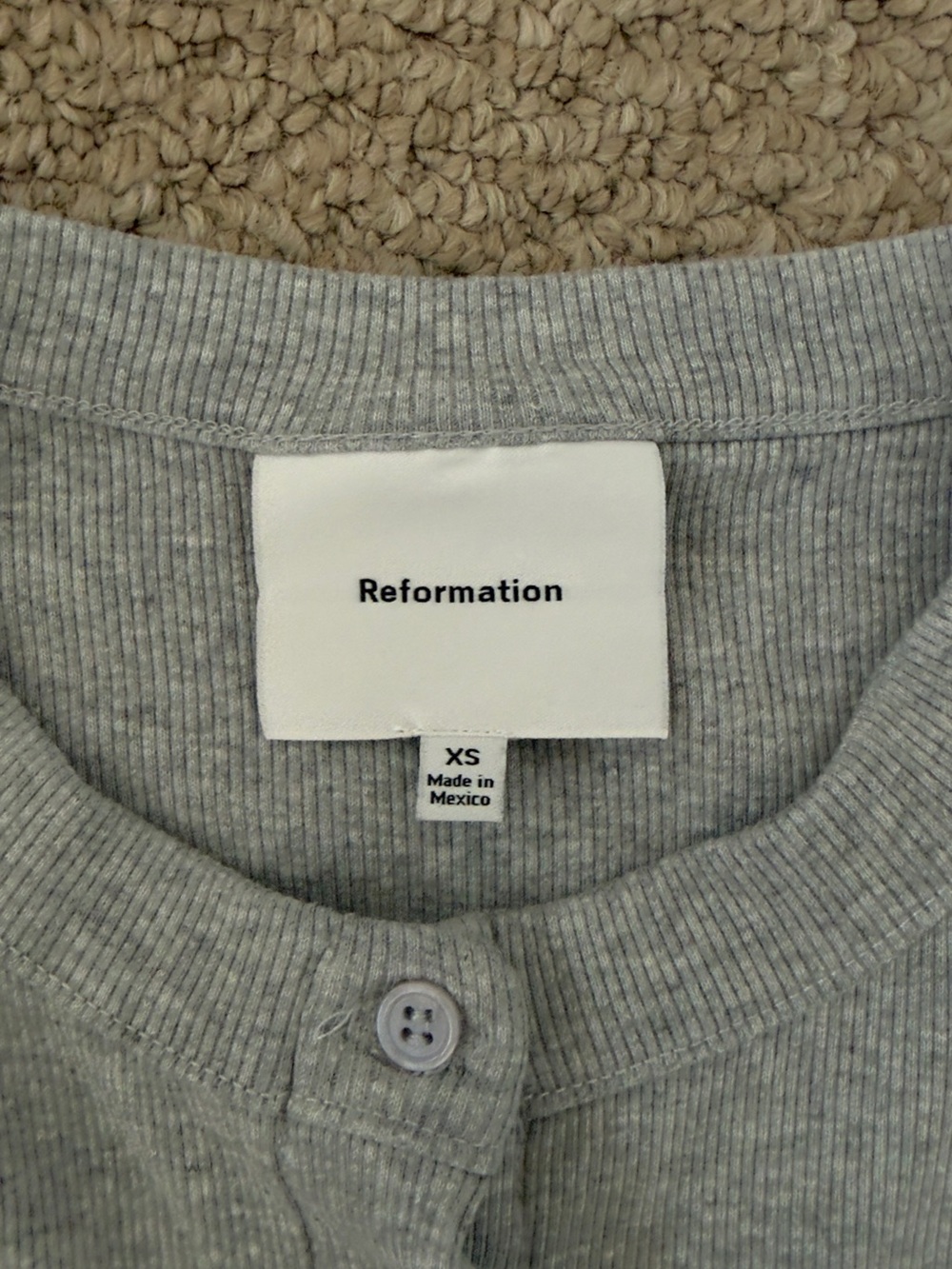 Reformation Button Up T-Shirt - Picture 2 of 2